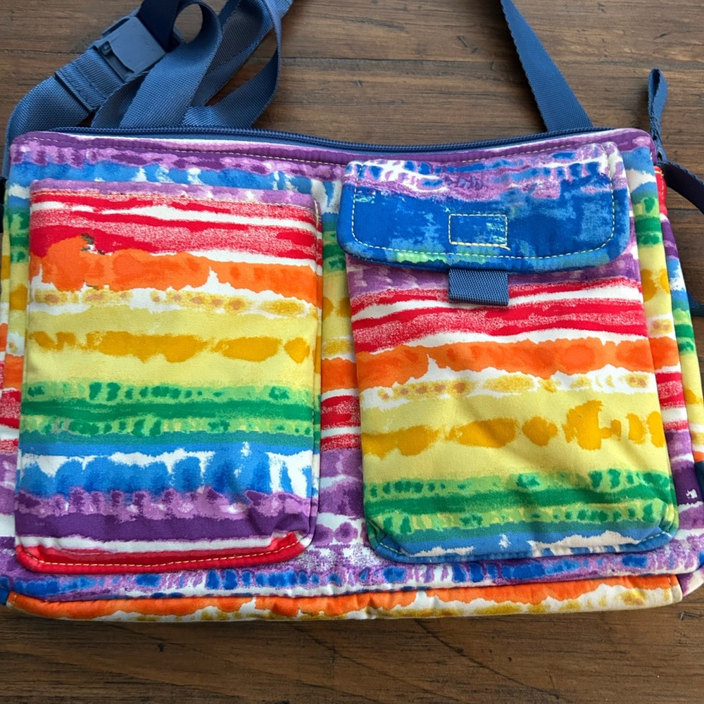 Colorful Striped Crossbody Bag